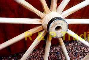 heavy duty wooden hub wagon wheel
