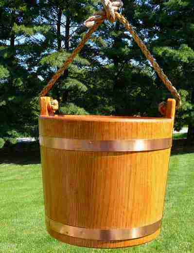  oak bucket used on widhing well