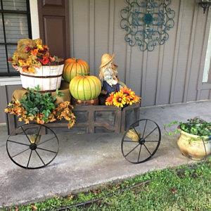 customer steel wheels on wagon