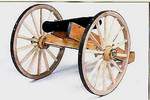 decorative half scale yard cannon