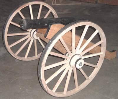 Cannon wheels on cannon