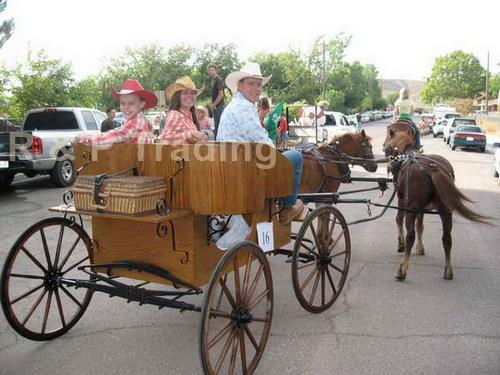 sealed bearing wagon wheel on buckboard