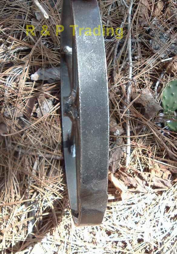 small steel wagon wheel close