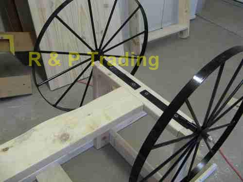 mounting small steel wagon wheels