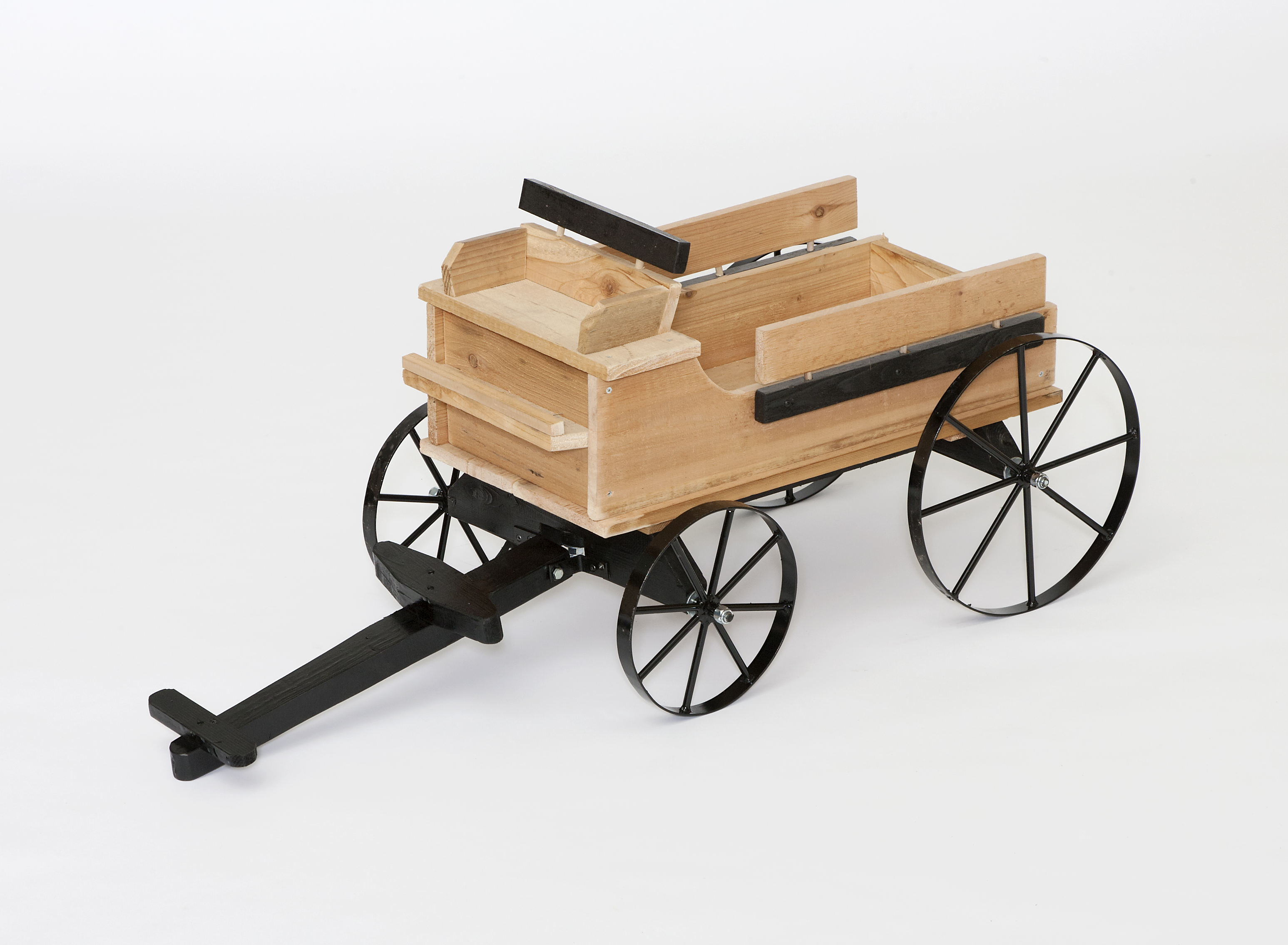 Amish Cannon Wheels Wooden Wagon Rustic Yard Outdoor Ornamental Decorative New