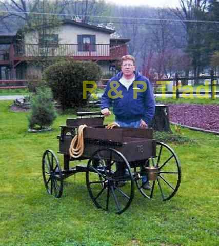 wooden hitch wagon planter